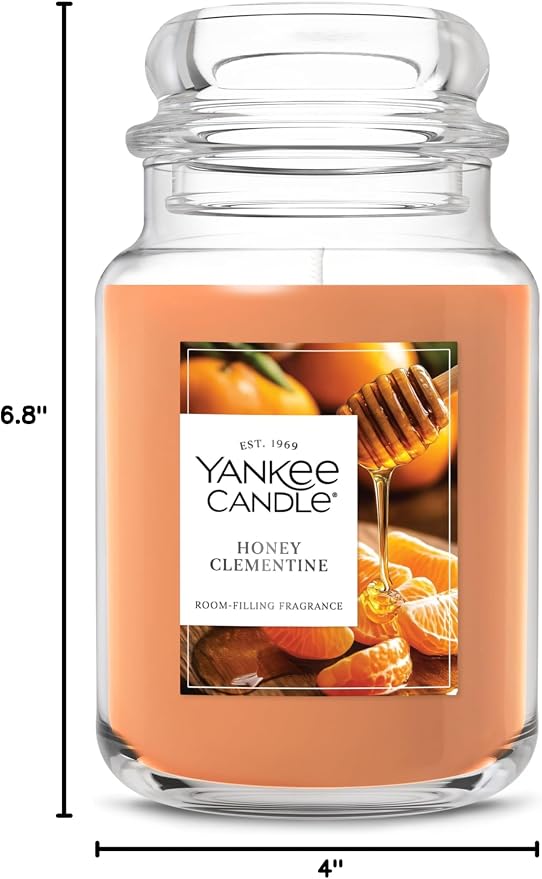 Yankee Candle Honey Clementine Scented Candle, 22oz Large Jar - Image 9