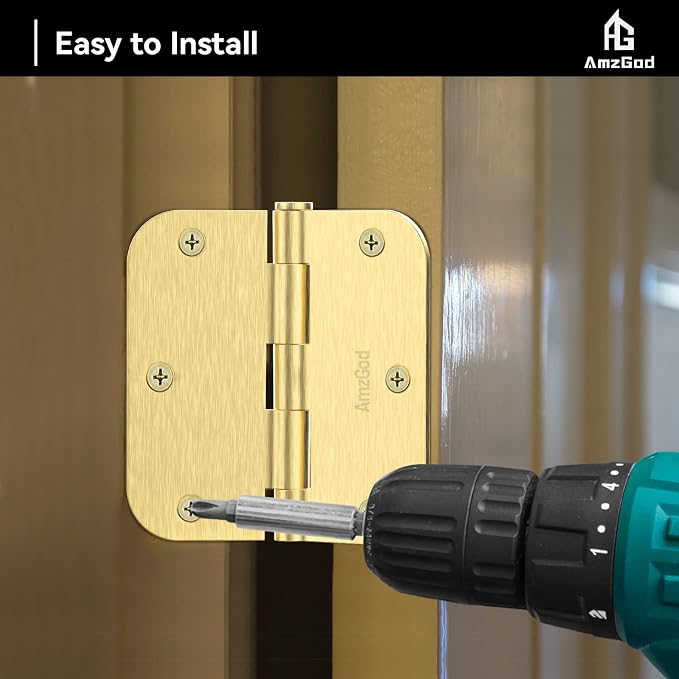 Satin Brass Door Hinges - Image 7