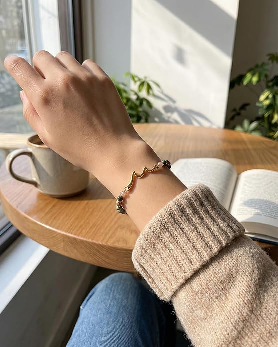 Tarsus Wave Bracelet, The Waves of Life We've been Through, Unique Gifts for Birthday, Valentine’s Day, Christmas, Meaningful Gifts for Friends Sister Daughter Niece...