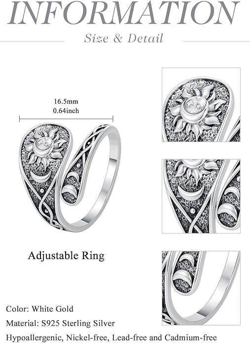 JKR Turquoise Spoon Rings for Women Sterling Silver Vintage Antique Thumb Ring Boho Jewelry Anniversary Birthday Gift for Wife Her Mom