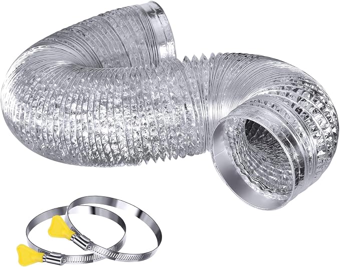 Heavy Duty 4"Flexible Dryer Vent Exhaust Duct Hose 16 Feet by Steelsoft