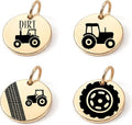 SM Design Western Charm Set of 4 – Stainless Steel Western Charms for Bracelets & Necklaces – Cowgirl, Ranch & Country Style Jewelry Charms – Western Gift for Women & Moms
