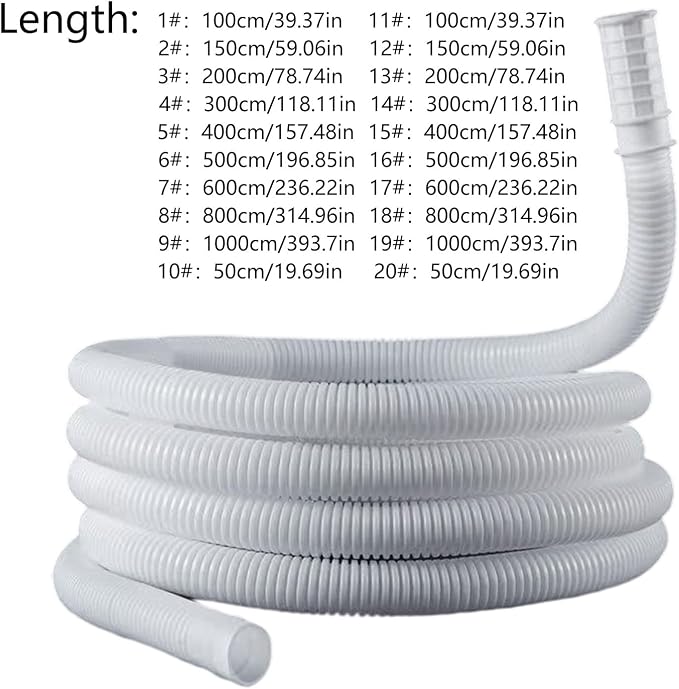 1. Fit Flexible Rubber AC Drain Hose Extension Leakproof Design - Image 7