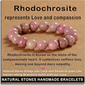 AD Beads Handmade Gemstone Stretch Elastic Bracelet Crystal Healing Reiki Nature's Beauty and Spiritual Essence Unisex