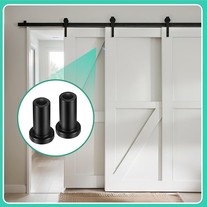 Zonon 10 Set 2 Inch Barn Door Spacers Kit Sliding Replacement Barn Door Rail - Image 5