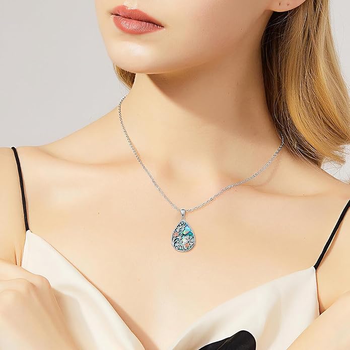 FLYOW 925 Sterling Silver Cute Animal Jewelry Hummingbird/Butterfly/Wolf/Corgi/Cat/Snake/Spider/Bat/Penguin/Bear/Opossum/Frog/Guinea Pig for Women Mother Friend Animal Lovers