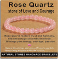 AD Beads Handmade Gemstone Stretch Elastic Bracelet Crystal Healing Reiki Nature's Beauty and Spiritual Essence Unisex