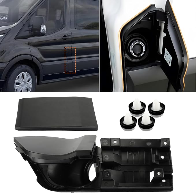 3 in 1 Gas Door Replacement Assembly Fuel Filler Door Housing Pocket Hinge - Image 2