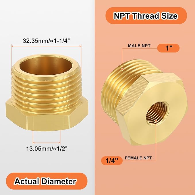 5 Pack Male to FeMale Adapters, Automotive, Fluid Transfer, Home Gardening - Image 2