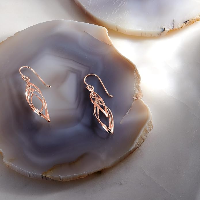 MILLA Teardrop Earrings - Designer Silver Statement Earrings or Gold Dangle Earrings for Women Trendy Upscale Dangly Earrings
