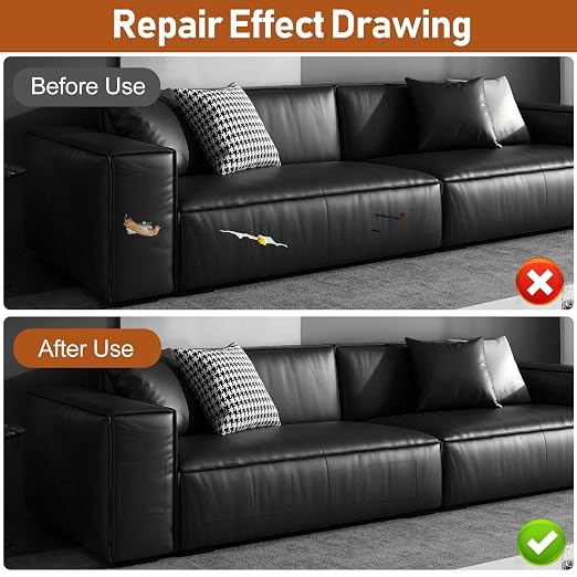 Leather Repair Patch, 17X60 Inch Self Adhesive Leather Repair Patch, Vinyl - Image 6