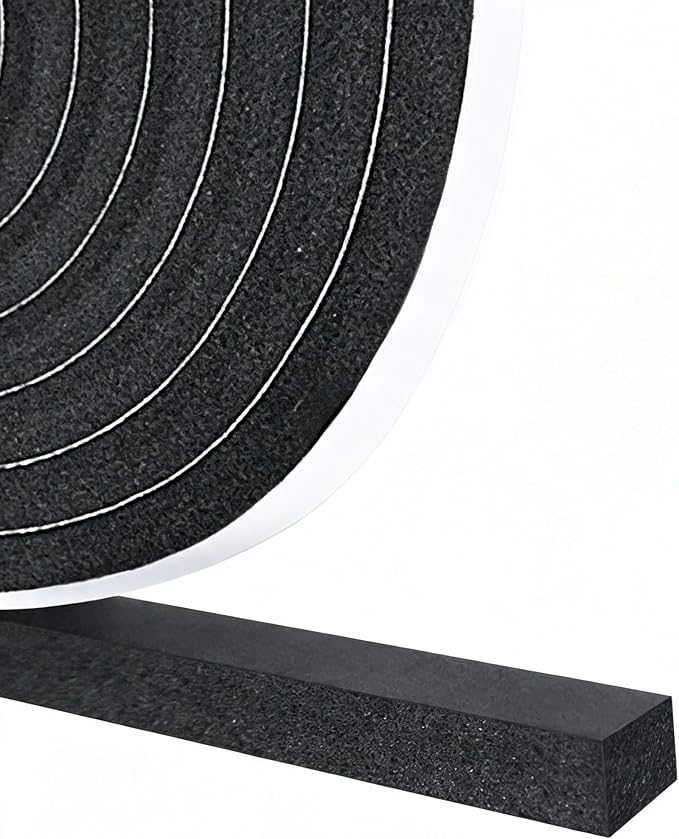 DGSL Foam Weather Stripping, 1/2" x1/2", 13Ft Door Window Seal Tape | Self by DGSL