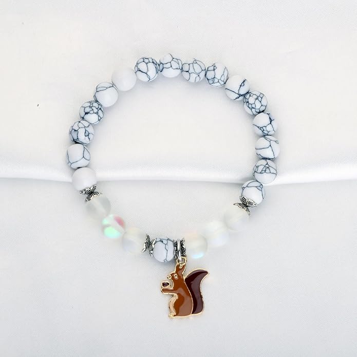 FUSTMW Squirrel Gifts Squirrel Bracelets Gifts for Squirrel Lovers Jewelry Cute Animal Lover Gifts Squirrel Inspired Gifts