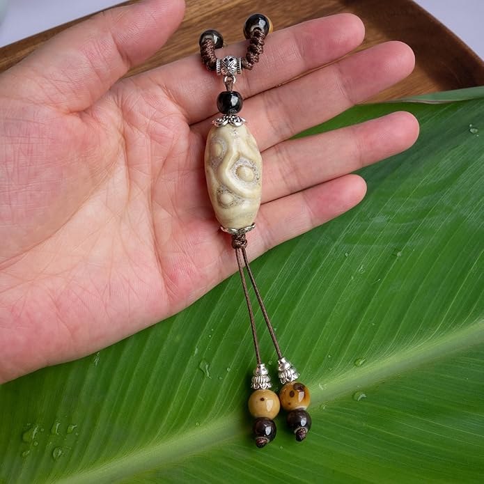 Boho Style Colorful Ceramic Bead Strand Necklace Adjustable Bohemian Jewelry Gift for Women, Fashion Clothing Matching Necklace