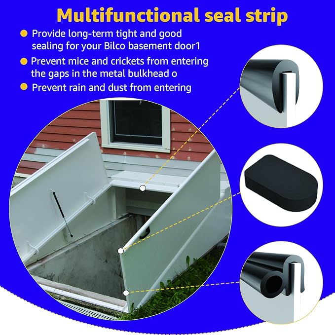 for Bilco Basement Door Weatherstrip Kit-for Bilco and Gordon Cellar Doors | 1 - Image 4