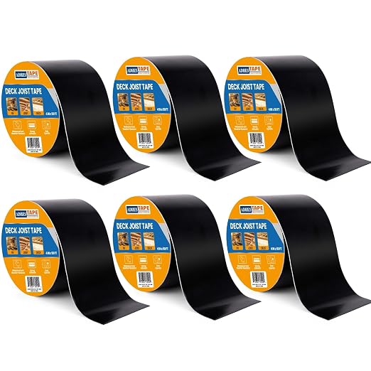 ADHES Deck Joist Tape, 6 Rolls Weather Resistance & Waterproof | Butyl Joist by ADHESTAPEPERSUITOFPERFECTION