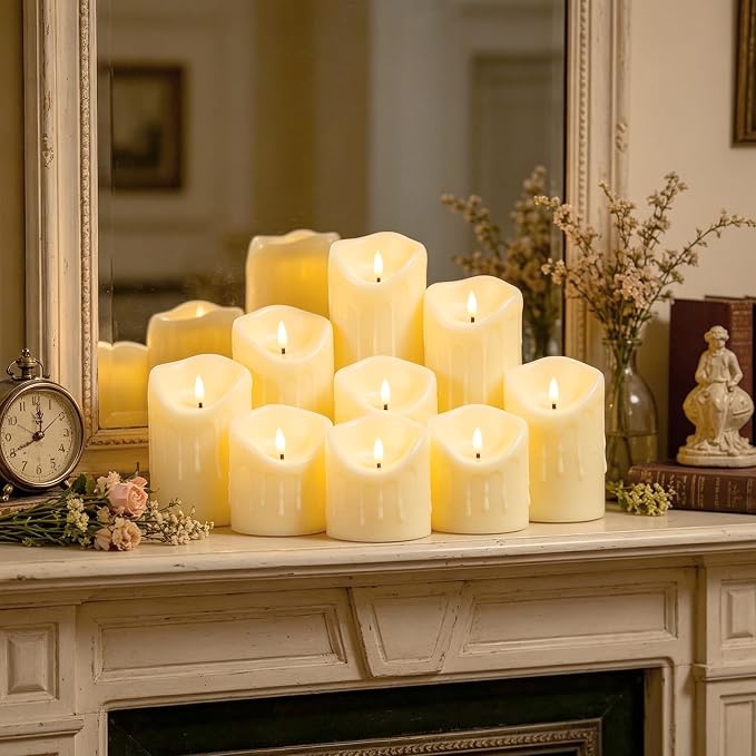 Nimiko Flameless Candles with Remote, Battery Operated Flickering Flameless - Image 5