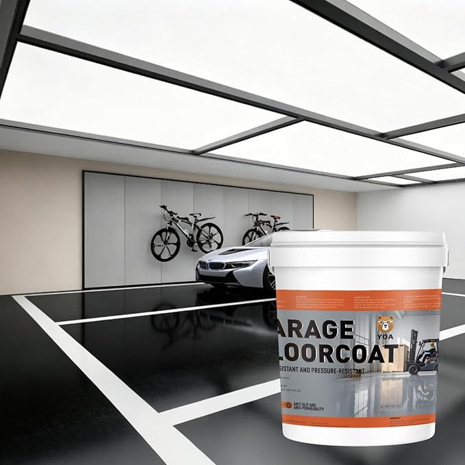 YOA Professional Concrete Garage Floor Paint, Acrylic Resin Coating, Suitable - Image 7