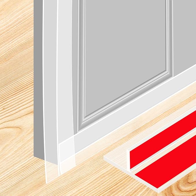 ToLanbbt T-Shaped Door Draft Stopper 1.97 in x 49 FT Silicone Weather Stripping by ToLanbbt