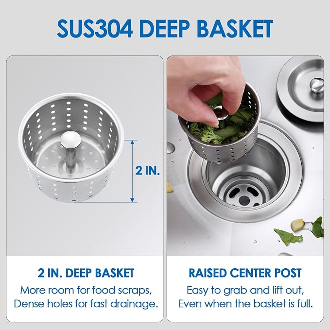 ROVOGO Kitchen Sink Drain Assembly - Image 3