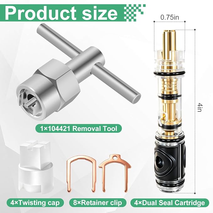 4 Pack Dual Seal Replacement Cartridge - Image 2