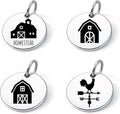 SM Design Western Charm Set of 4 – Stainless Steel Western Charms for Bracelets & Necklaces – Cowgirl, Ranch & Country Style Jewelry Charms – Western Gift for Women & Moms