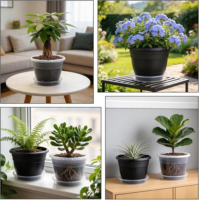 RooTrimmer 8 Inch Nursery Pots Set of 10 - Image 6