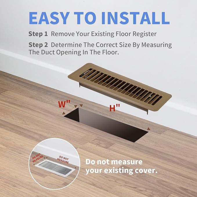 Howeall 2" x 12" Floor Register - Image 5