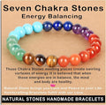 AD Beads Handmade Gemstone Stretch Elastic Bracelet Crystal Healing Reiki Nature's Beauty and Spiritual Essence Unisex