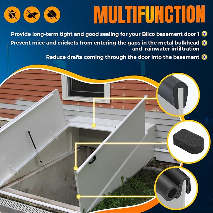for Bilco Basement Door Weatherstrip Kit Fit - Image 6