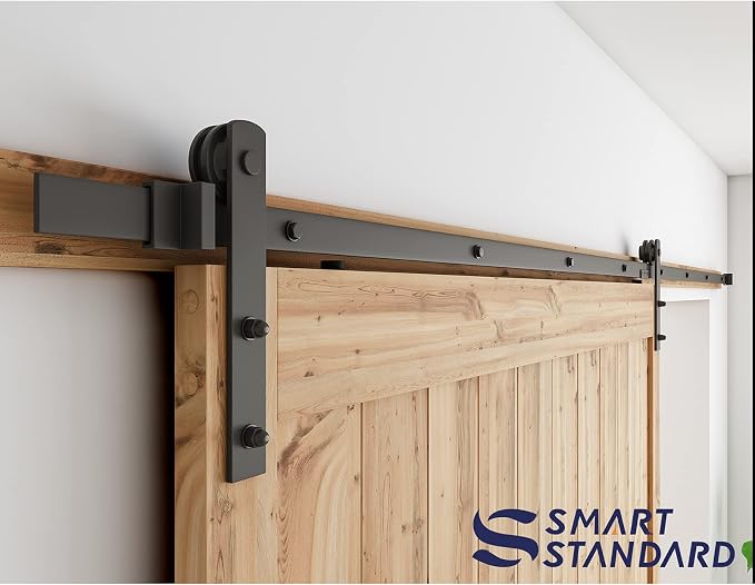 SMARTSTANDARD 11ft Sliding Barn Door Hardware kit, Fit 60-66" W Doorpanel | - Image 8