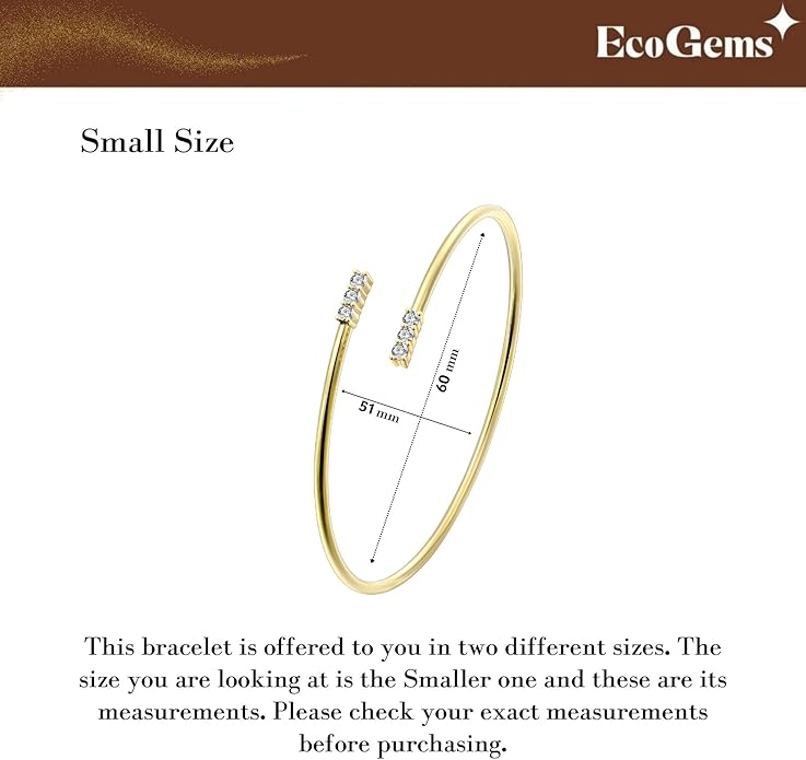 EcoGems Lab Grown Gemstone & Moissanite Bracelets – 14K White or Yellow Gold Plated Sterling Silver – Featuring Lab Grown Diamonds, Emeralds, Paraiba, Sapphire & Pearls – Sustainable Luxury Gift with Gift Box