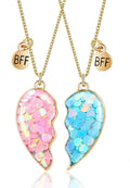 Couple Heart Or Cat BFF Best Friend for Girls Puzzle Friendship Pendant Necklaces,316L Stainless Steel