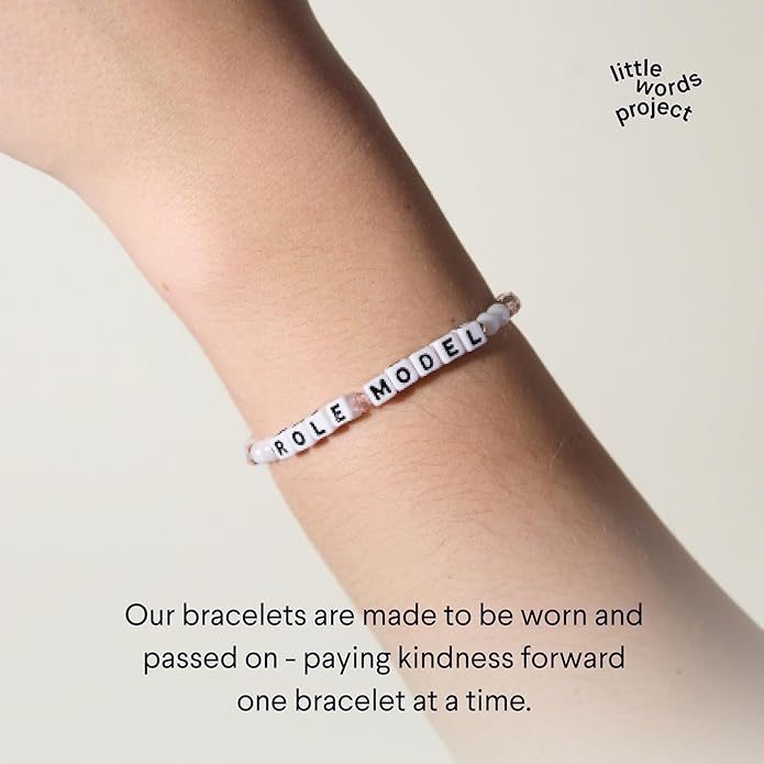 Little Words Project Mother's Day Gifts, The Original Word Bracelet, Made with Colorful Beads and Plated Brass Hardware, Handcrafted Design & Positive Message