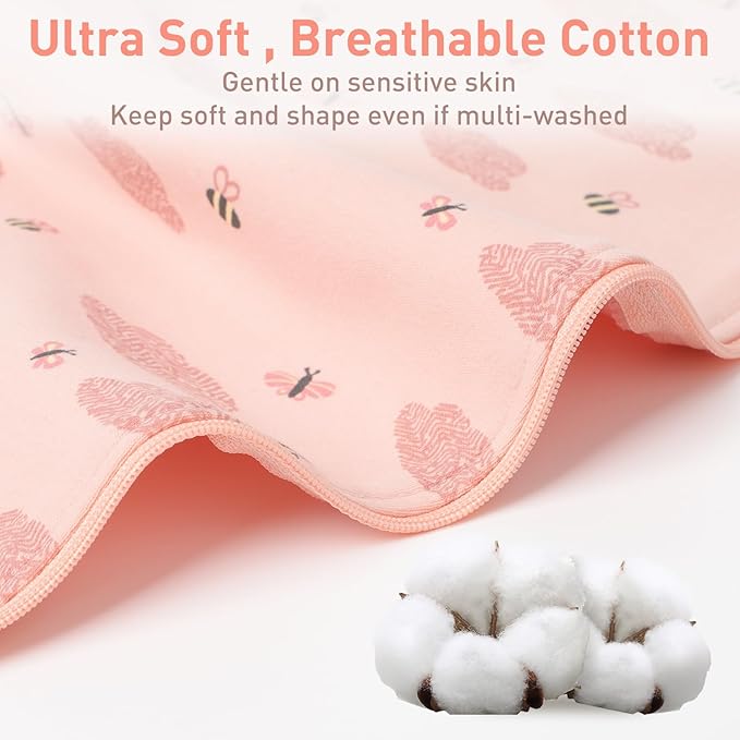 Baby Sleep Sack Swaddles for Newborn 0-3 Months, Arms Up Swaddle Blanket 2 Packs Cotton, Hands Up 3-Way Transitions to Arms-Free Wearable Sleeping Sack Bag for Boys Girls Snug Fit Calms Startle Reflex