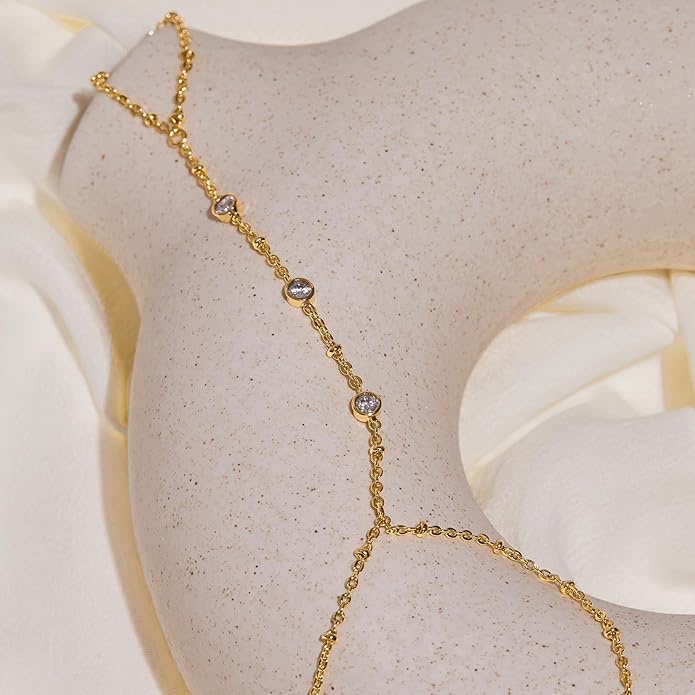 Gold Bracelets Set for Women Stack, Dainty Thick Bracelets Stack for Women Trendy, Simple Thin Gold Plated Cuff Stackable Bracelets With Beaded Cuban Paperclip Snake Rope Bangle Hand Chain Jewelry Gifts for Women Non Tainish