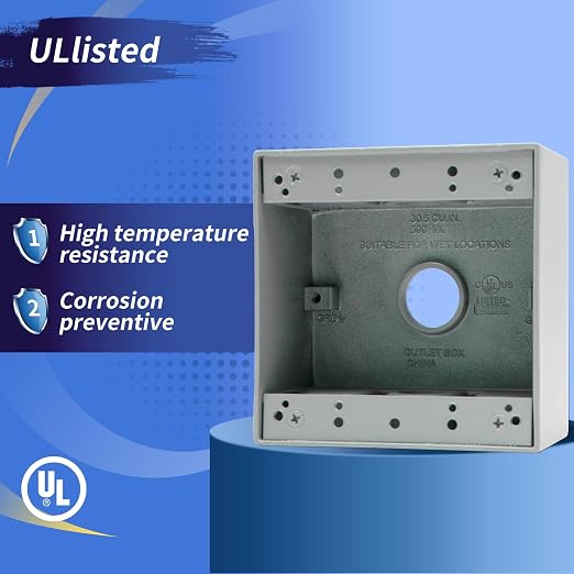 Weatherproof Outlet Box with Three 3/4-in Threaded Outlets, 9 Pack | Features - Image 3