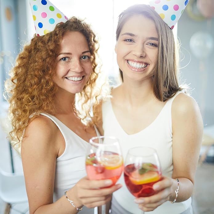 TONY & SANDY Friend Gifts for Women, Unique Valentine's Day Gifts for Her, Sister Gifts from Sister, Wave Bracelet, Christmas Birthday Gifts for Women, Bestie Friendship Bracelets