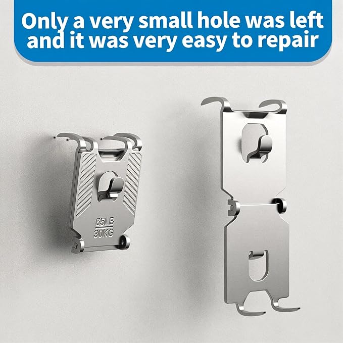 111Pcs 25 40 65 LB Drywall Picture Hangers Claw Heavy Duty No Damage | Picture - Image 6