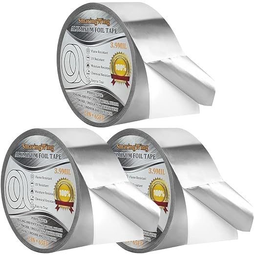 3PCS Aluminum Foil Duct Tapes Heavy Duty, Preminum Insulation Adhesive HVAC by SmaringWing