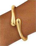 Chunky Gold Bangle Bracelets for Women, Gold Twist Cuff Bracelet Trendy Stackable Bangles Set Fashion Jewelry Gifts