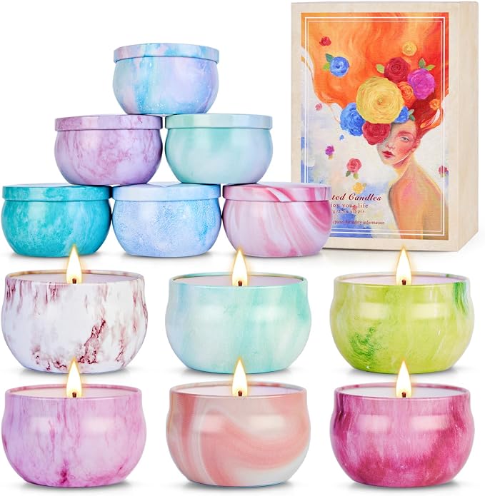 Scented Candles Gift Set for Women, 12 Pack Soy Wax Aromatherapy Candles - Image 8