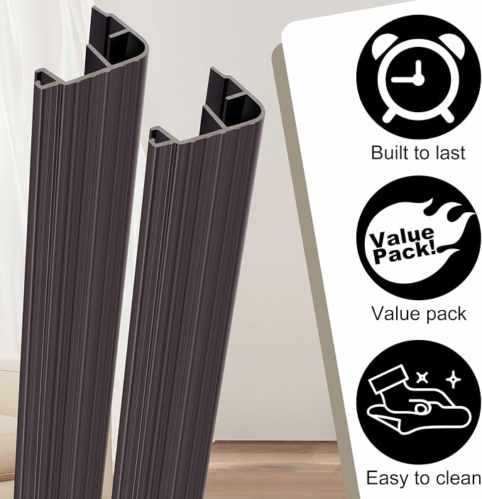 Pangda 2 Pcs 36 L Fixed Vinyl Sill Cap 1-1/4 Inches High Exterior Door - Image 3