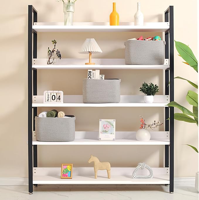ICERZCZ Storage Baskets for Organizing Shelves, Woven Cotton Rope Bins for Baby - Image 2