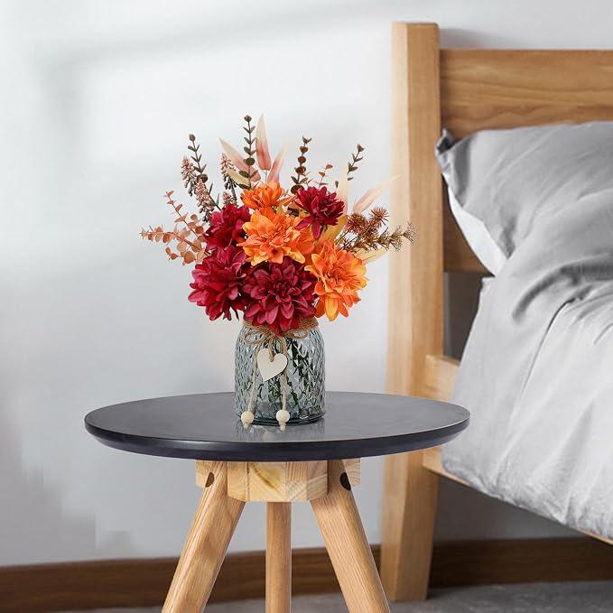 Fake Fall Flowers in Vase, Faux Flowers in Vase, Fall Floral Arrangement - Image 4
