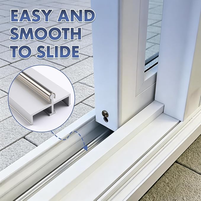 Aluminum Sliding Door Double Panel Track, Sliding Door Bottom Track, Paito - Image 5