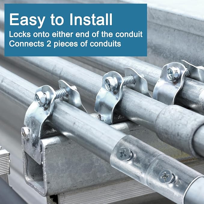 uxcell EMT Coupling, 22mm EMT Set Screw Coupling Conduit Fittings 57mm Length - Image 4