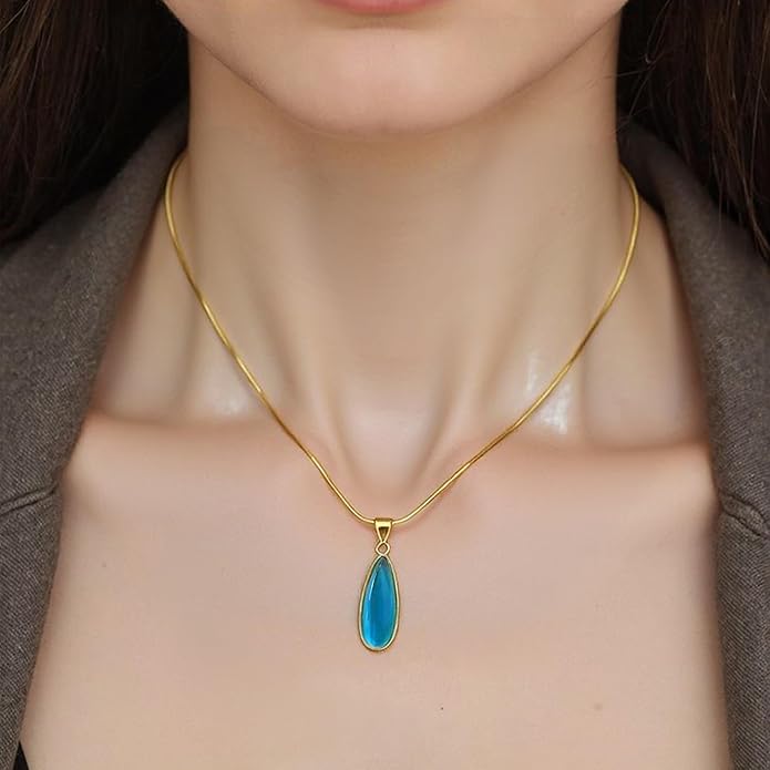 Snake Butterfly Necklace for Women Y2k Irregular Round Bead Pendant Women's Jewelry