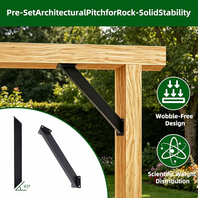 4Pcs 45 Degree Angle Bracket Support Kit - Image 3