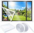 Beveer Window Insulation Kit 63 Inch X 20 ft, Cuttable Film, Waterproof | by Beeveer